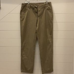 Columbia Men’s Dark Khaki Basic Pants, Size 34 x 34